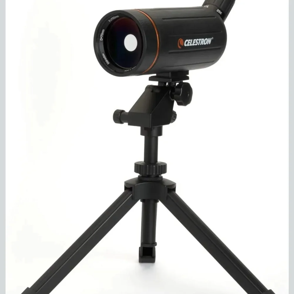 Black Telescope with Tripod